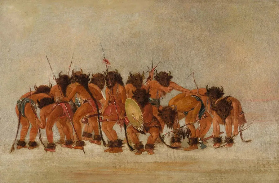 Buffledans, Mandan - George Catlin

Source:
Danse du buffle, Mandan - George Catlin