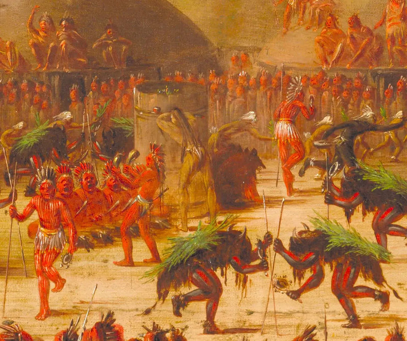 Bulls dans, Mandan-ceremoni O-kee-pa - George Catlin

Source:
Danse du taureau, cérémonie Mandan O-kee-pa - George Catlin
