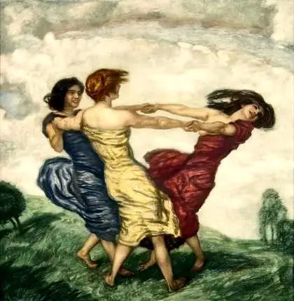 Danse i Sirkel - Franz Von Stuck