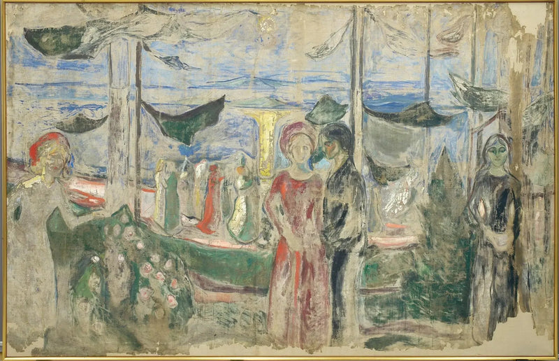 Dans på stranden - Edvard Munch