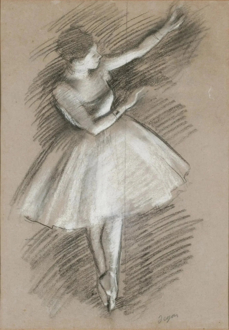 danserinne i hvitt - Edgar Degas