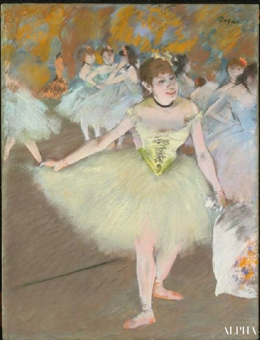 Danseuses sur la scène - Edgar Degas - Reproductions de tableaux et peintures haut de gamme