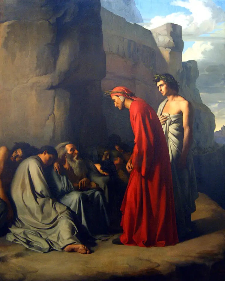 Dante i helvete - Hippolyte Flandrin