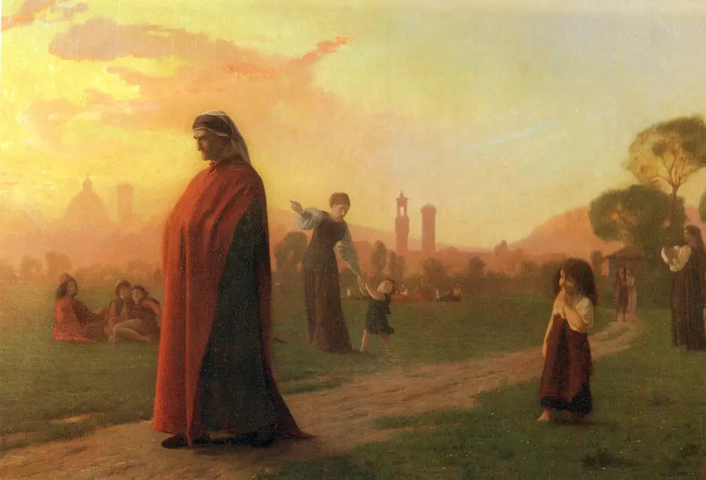 Dante - Jean-Léon Gérôme image 1 copie peinte à la main à l’huile