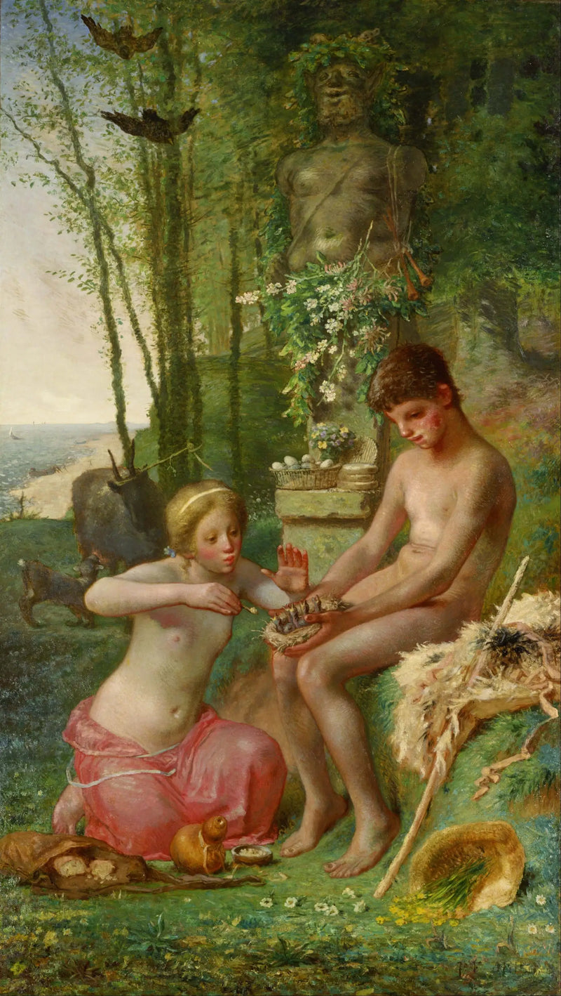 Daphnis og Chloe - Jean-François Millet