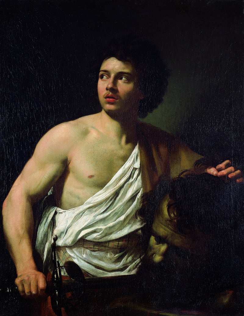 David med Goliats hode - Simon Vouet