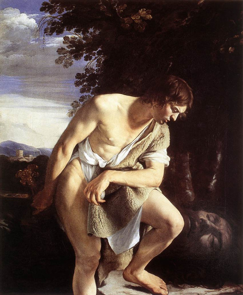 David som ser på Goliaths hode - Orazio Gentileschi