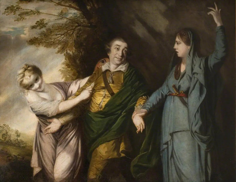David Garrick mellom tragedie og komedie - Joshua Reynolds