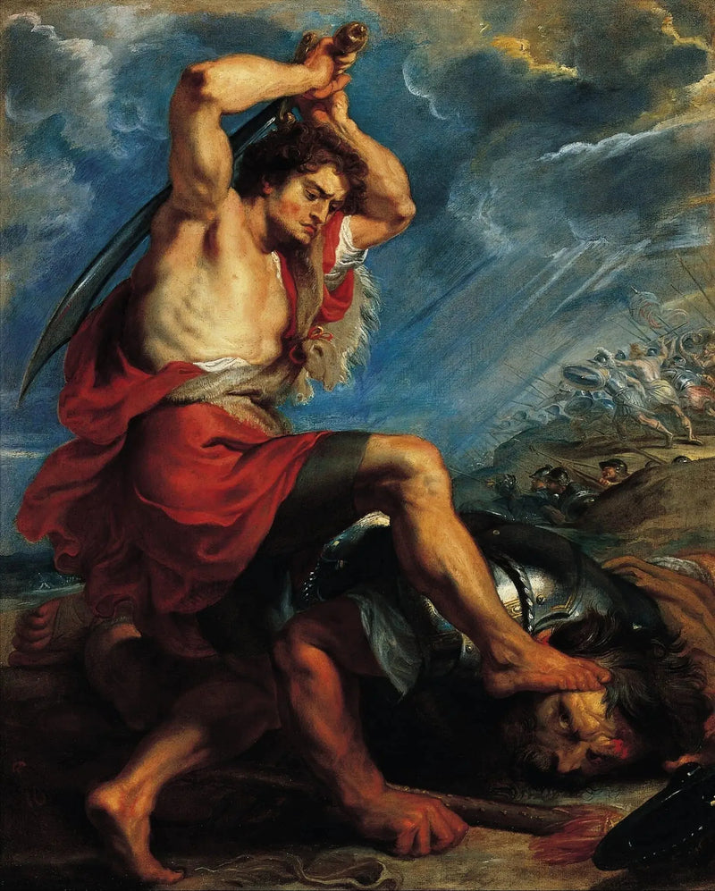 David dreper Goliat - Peter Paul Rubens