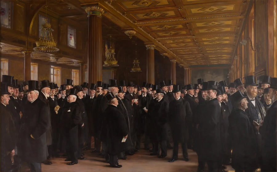 Fra Københavns Børs - Peder Severin Krøyer