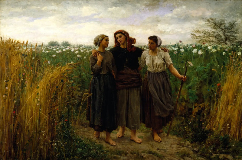 Tilbake fra åkrene - Jules Breton