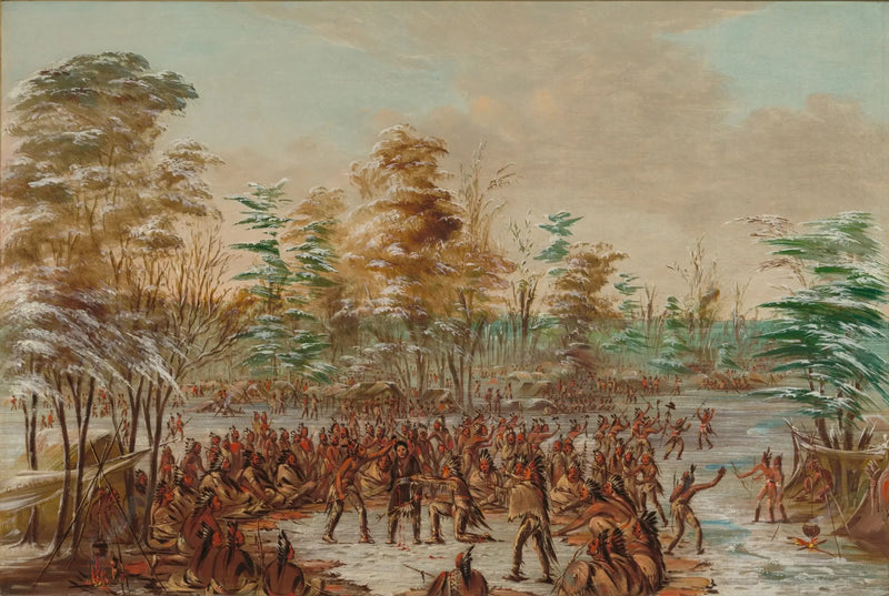 De Tonty som ber om fred i iroquois-landsbyen. 2. januar 1680 - George Catlin

Source:
De Tonty demandant la paix dans le village iroquois. 2 janvier 1680 - George Catlin