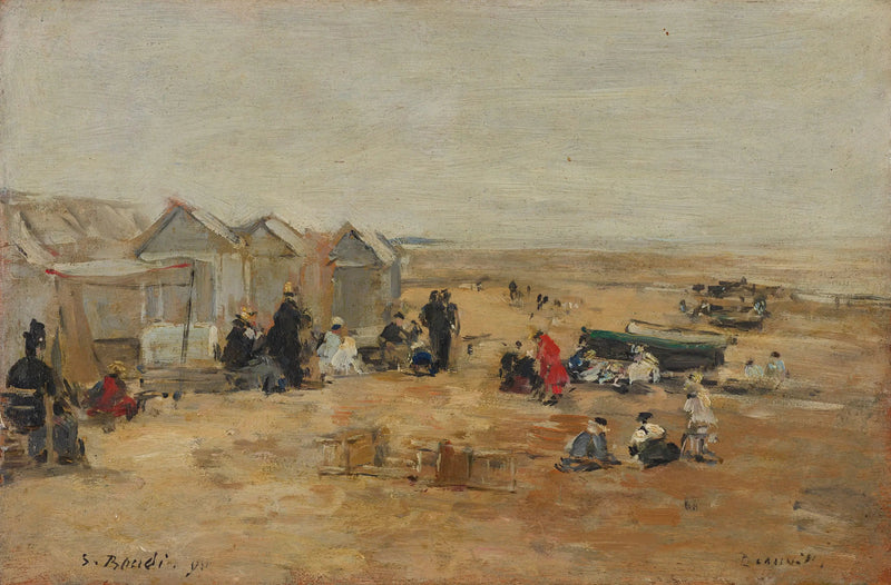 Deauville, Strandscene - Eugène Boudin