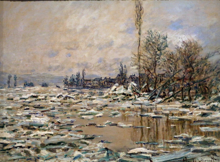 The Debacle, gråvær W560 - Claude Monet