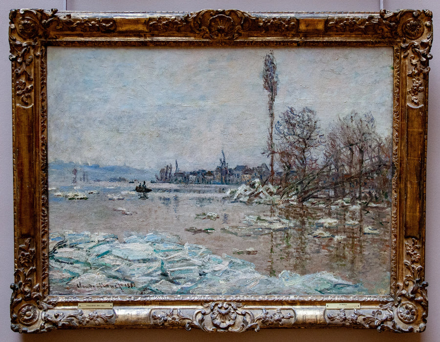 Debacle at Vétheuil, utsikt over Lavacourt W561 - Claude Monet