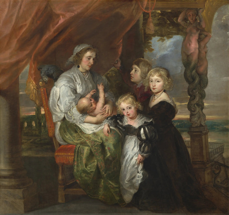 Deborah Kip, ektefelle av Sir Balthasar Gerbier, og hennes barn - Peter Paul Rubens