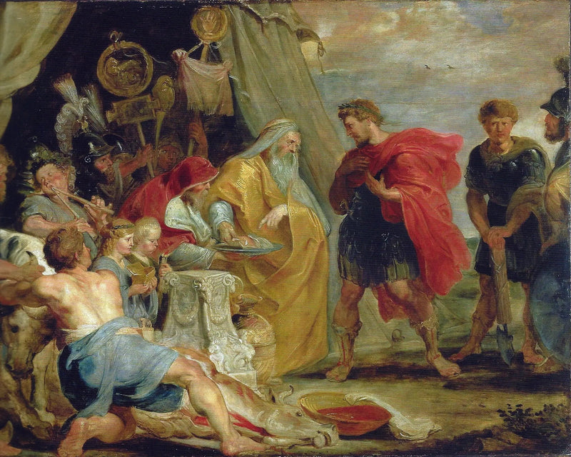Decius Mus konsulterer spåmannen (Tite-Live VIII, 6-9/10) - Peter Paul Rubens