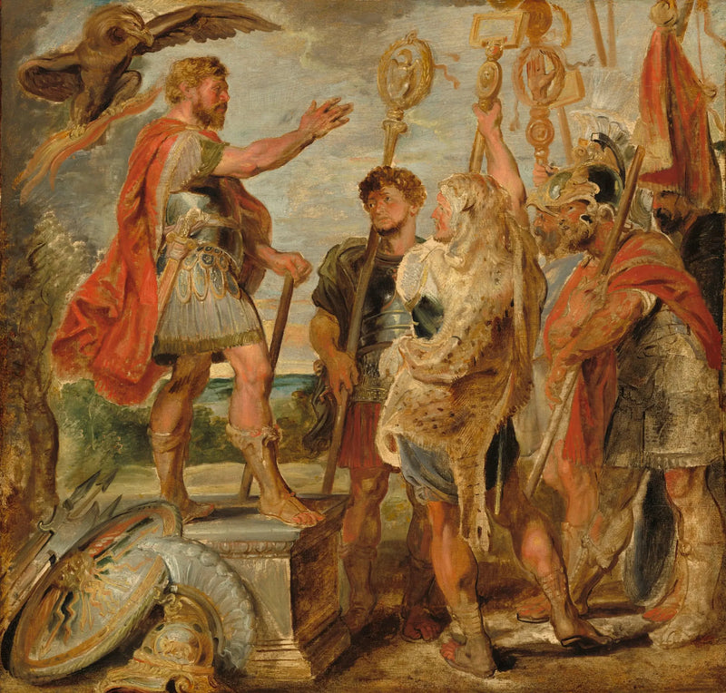 Decius Mus som taler til legionene - Peter Paul Rubens