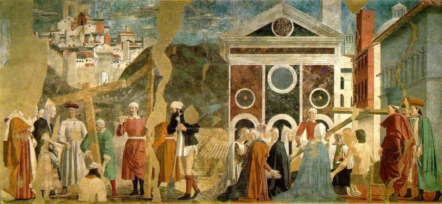 Oppdagelse og bevis på Den Hellige Kors - Piero della Francesca