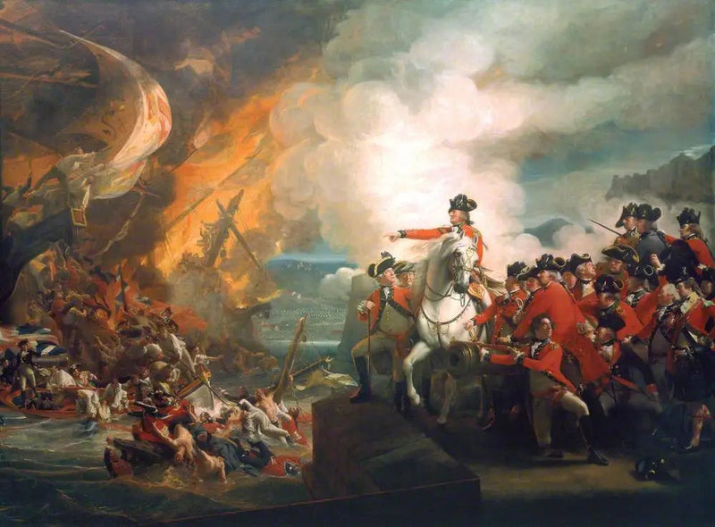 Nederlaget for de flytende batteriene i Gibraltar, september 1782 (Gibraltars beleiring) - John Singleton Copley

Source:
Défaite des batteries flottantes de Gibraltar, septembre 1782 (Le siège de Gibraltar) - John Singleton Copley