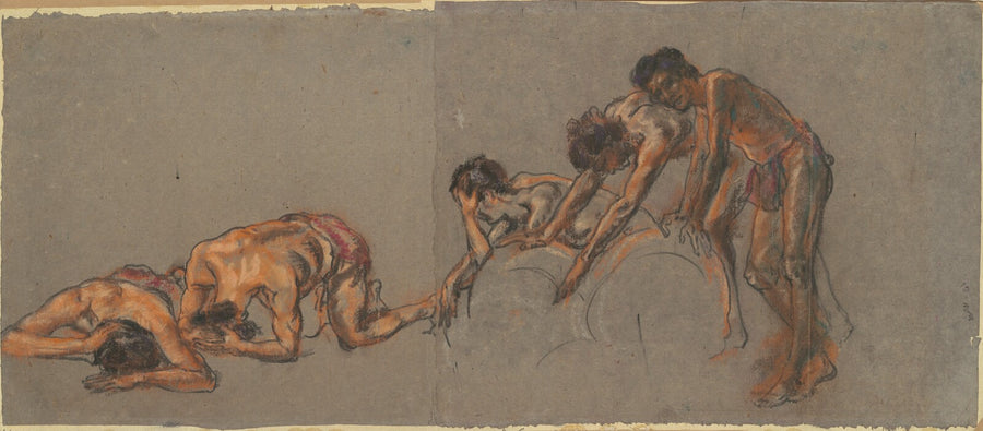After Strife, Arthur B. Davies, c. 1917-1928 — pastel, National Gallery of Art