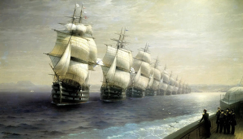 Nattestilleben av den svartehavsflåten - Ivan Aïvazovski

Source:
Défilé de la flotte de la mer Noire - Ivan Aïvazovski