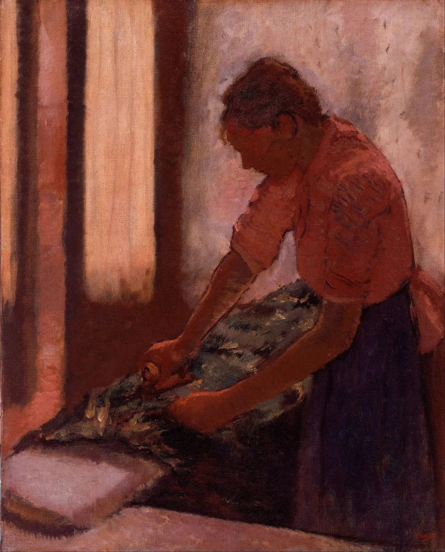 Kvinne som stryker - Edgar Degas