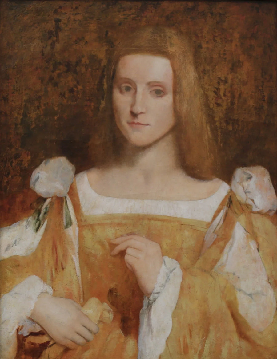 Portrait de femme d’après Caroto par Edgar Degas – reproduction peinture à l’huile sur toile