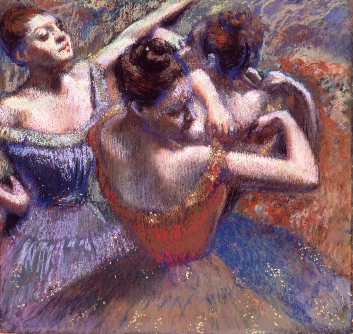 Tre dansere, rundt 1899 - Edgar Degas