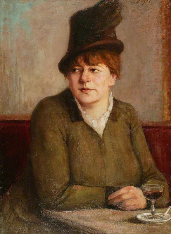 Kvinne i en kafé - Edgar Degas