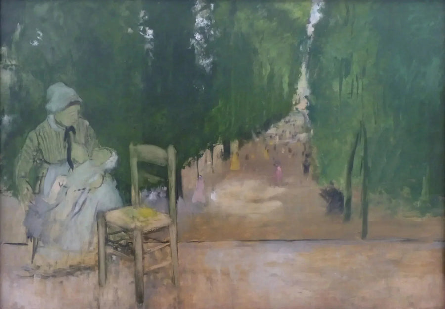 En barnepike i Luxembourg-hagen - Edgar Degas