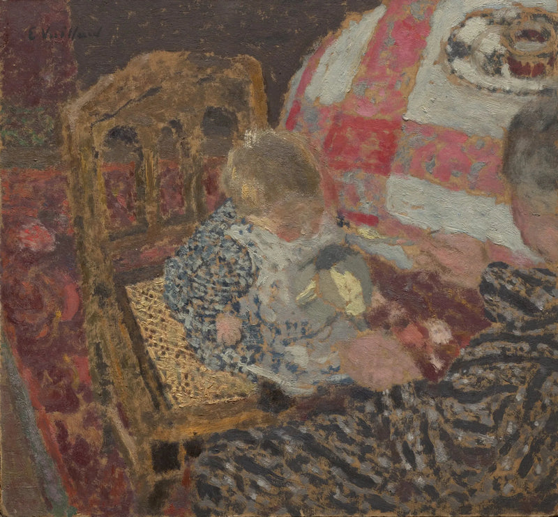 Frokost (Annette og bestemoren hennes) - Édouard Vuillard