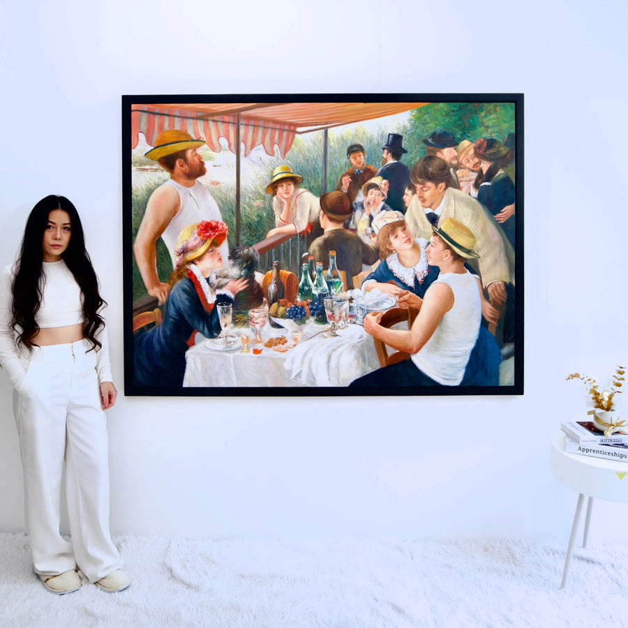 "Lunsj med kanopadlere (Renoir) - Alpha Reproduksjon"  | 160 x 120 cm