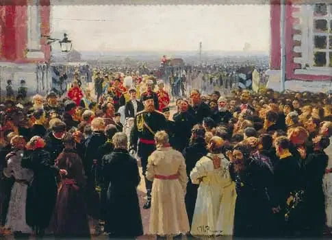 Delegasjon av vogter foran Aleksander III - Ilya Repin