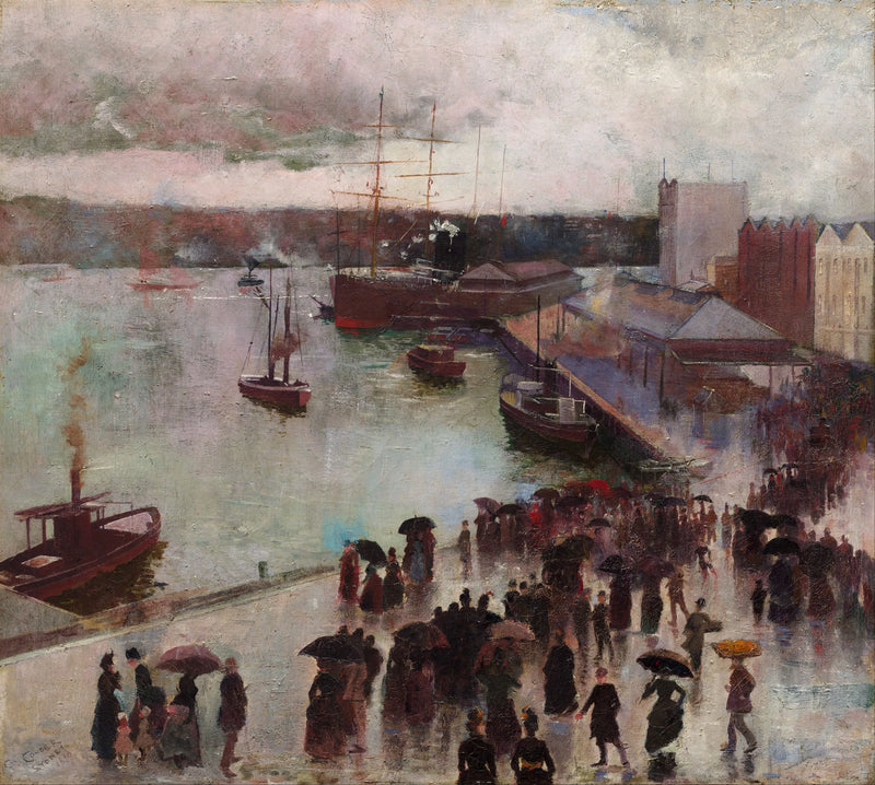Avreise fra Orienten - Sirkulær kai - Charles Conder