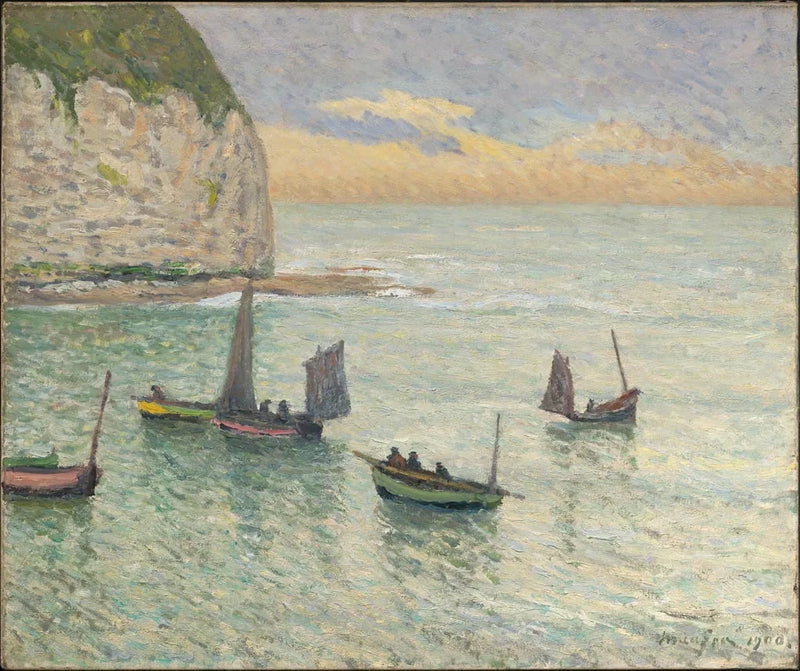 Fiskebåtenes avgang, Yport - Maxime Maufra