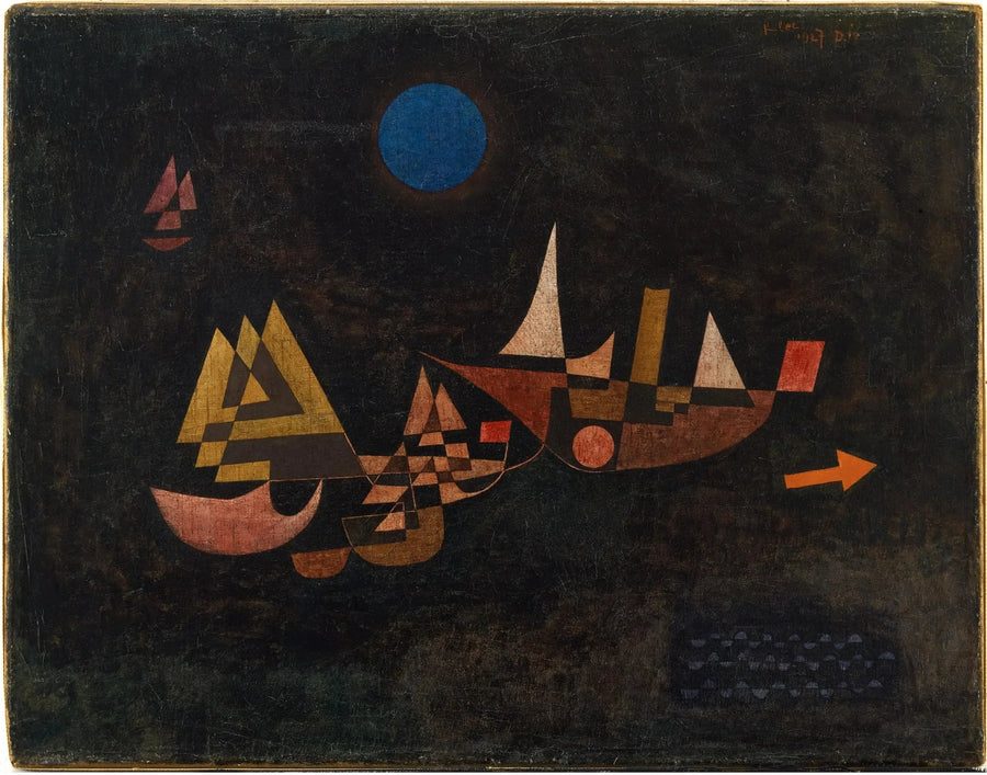 Avgang av båtene - Paul Klee