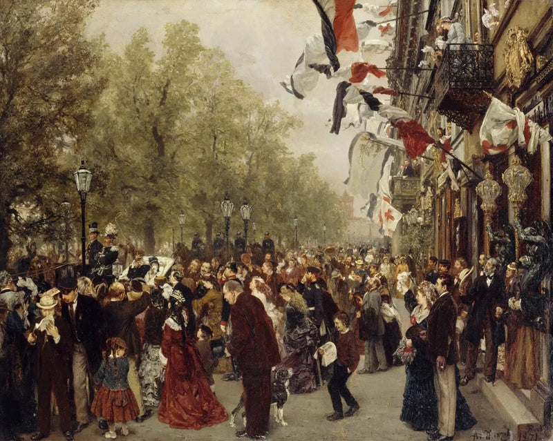 Kong Wilhelm I's avreise til hæren den 31. juli 1870 - Adolph von Menzel