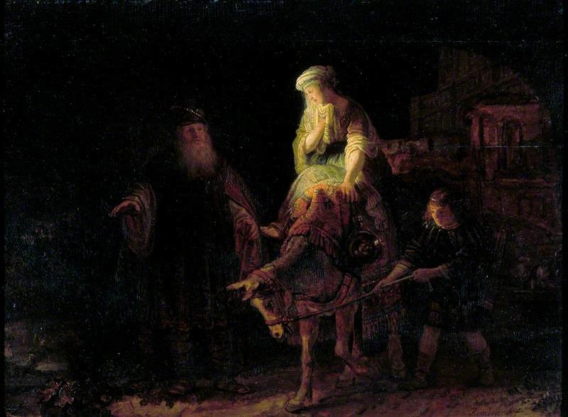 Avreisen til sunamittkvinnen - Rembrandt