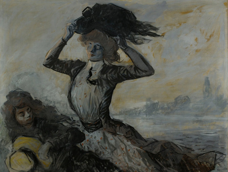 Avreise, vindkastet - Jean-Louis Forain