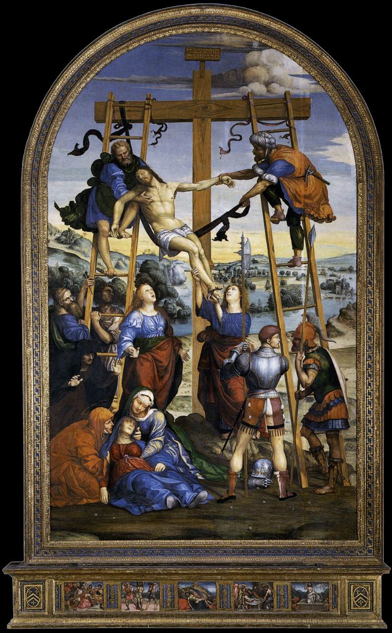 Deponering av Den Hellige Kors - Il Sodoma (Giovanni Antonio Bazzi)