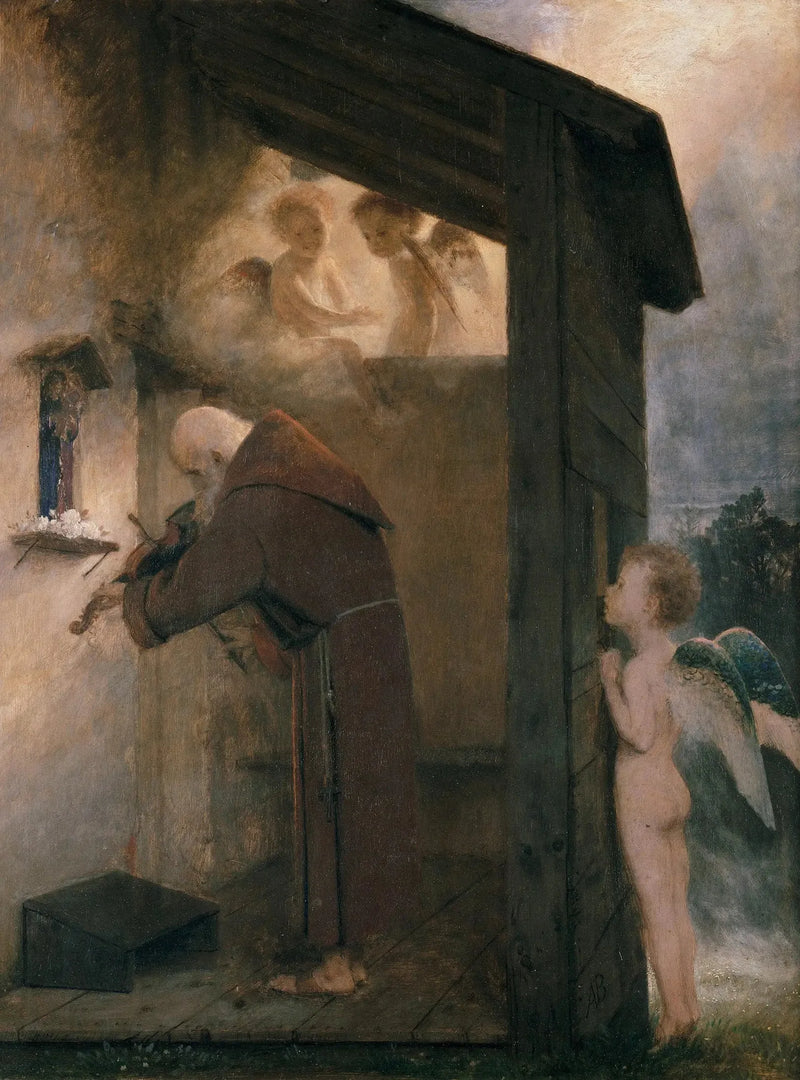 Arnold Böcklin - Reproduksjon av maleri i oljemålning

Source:
Q107435804 - Arnold Böcklin
