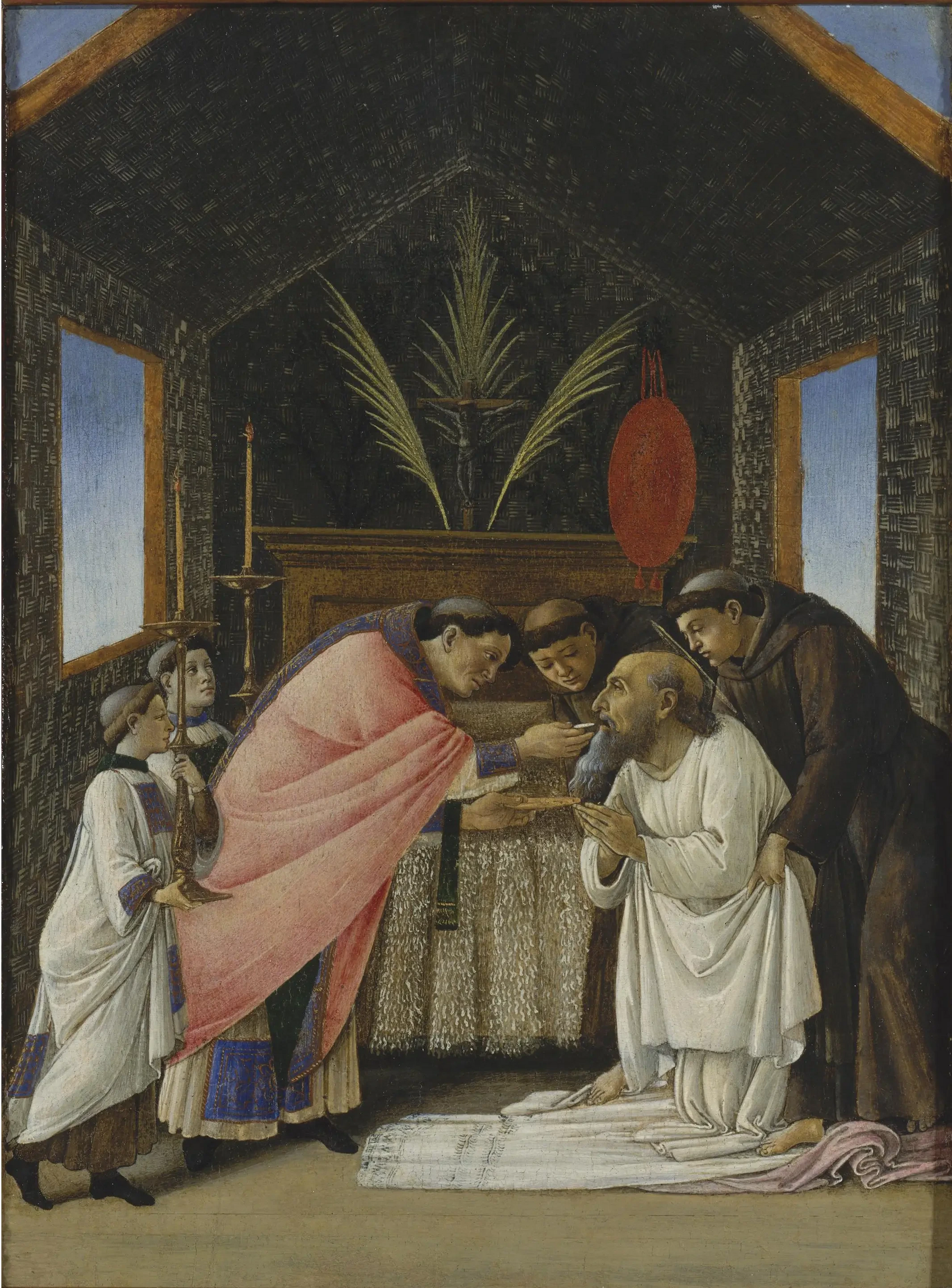 La Dernière Communion de saint Jérôme de Sandro Botticelli, début des années 1490, Metropolitan Museum 14.40.642 – reproduction peinture à l’huile sur toile