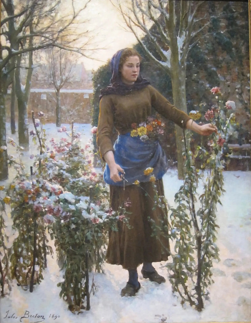 Siste blomster - Jules Breton