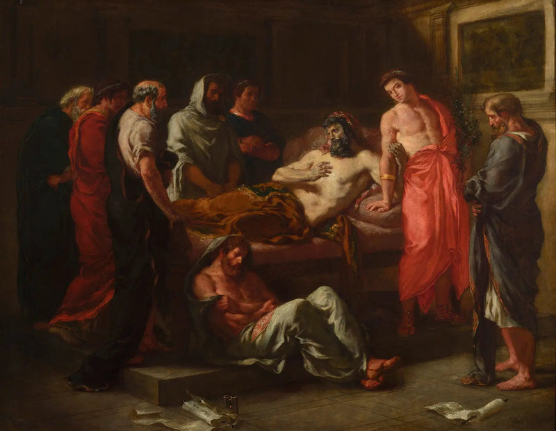 Den siste talen til keiser Marcus Aurelius - Eugène Delacroix