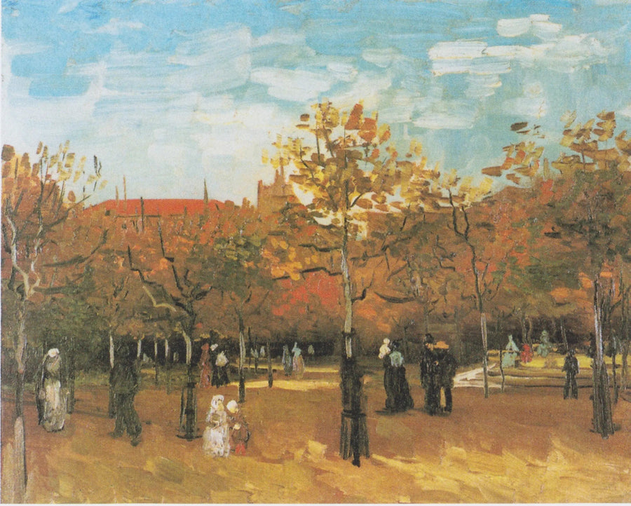 Folk som går i en park - Vincent van Gogh