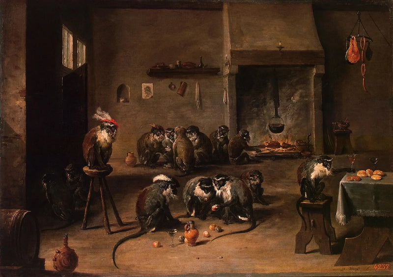 En aper i kjøkkenet - David Teniers den Yngre

Source:
Des singes dans la cuisine - David Teniers le Jeune
