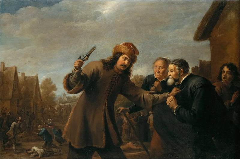 Soldater angriper en landsby - David Teniers den Yngre

Source:
Des soldats attaquent un village - David Teniers le Jeune