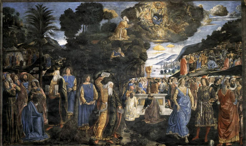 Nedstigning fra Sinai-fjellet - Cosimo Rosselli
