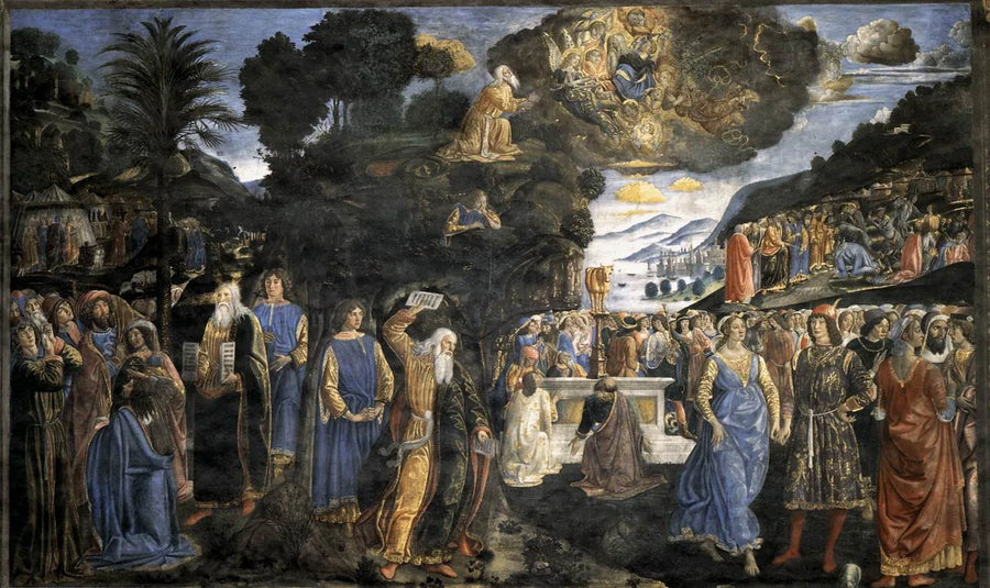 Nedstigning fra Sinai-fjellet - Cosimo Rosselli